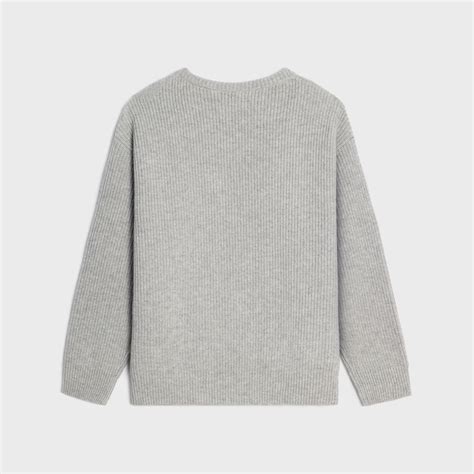 OVERSIZED CELINE SWEATER IN RIBBED WOOL